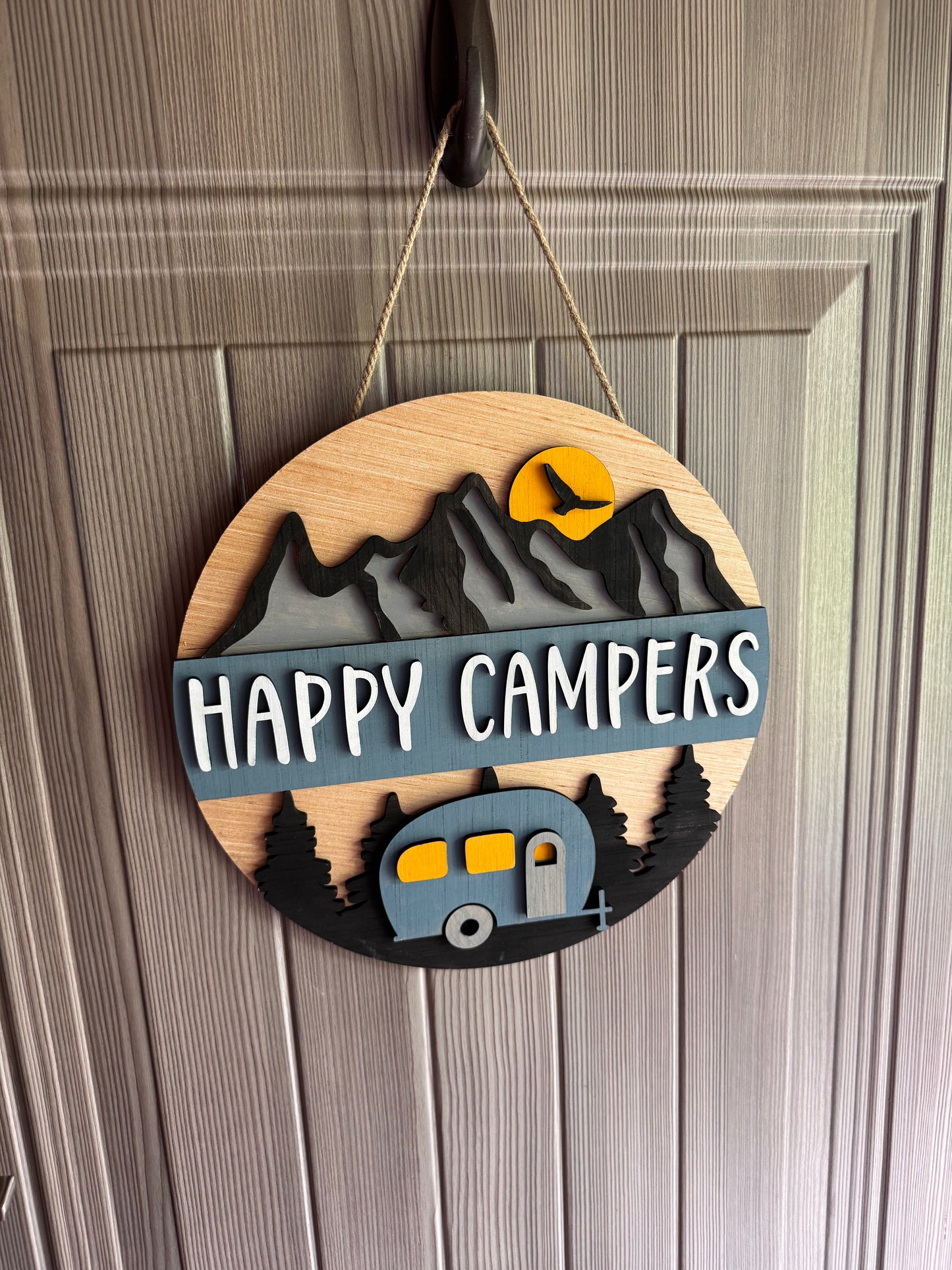 Happy Camper Door Sign