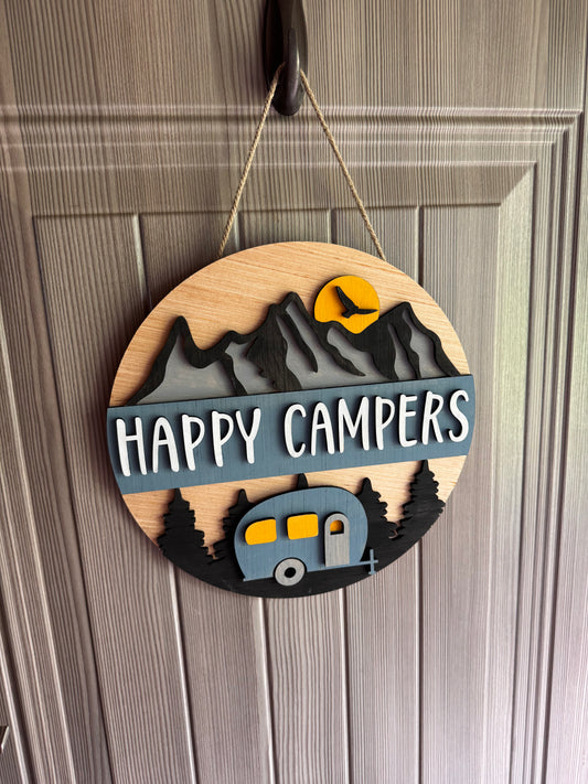 Happy Camper Door Sign