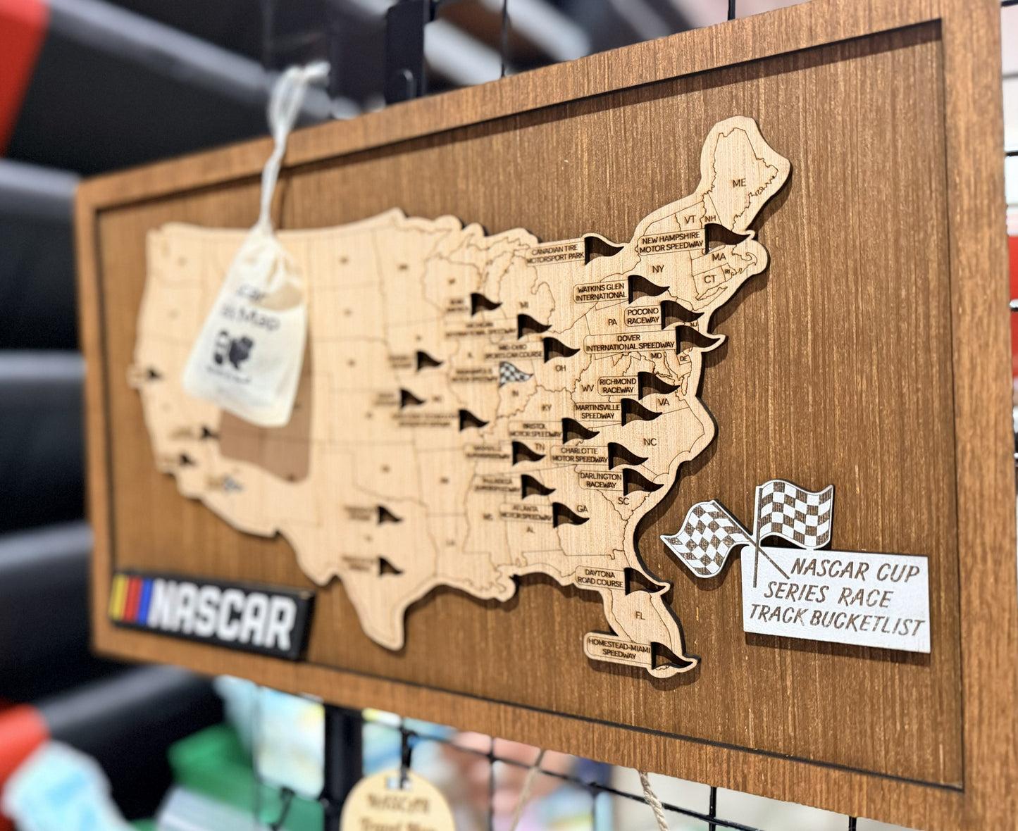 NASCAR Track Bucket List Map