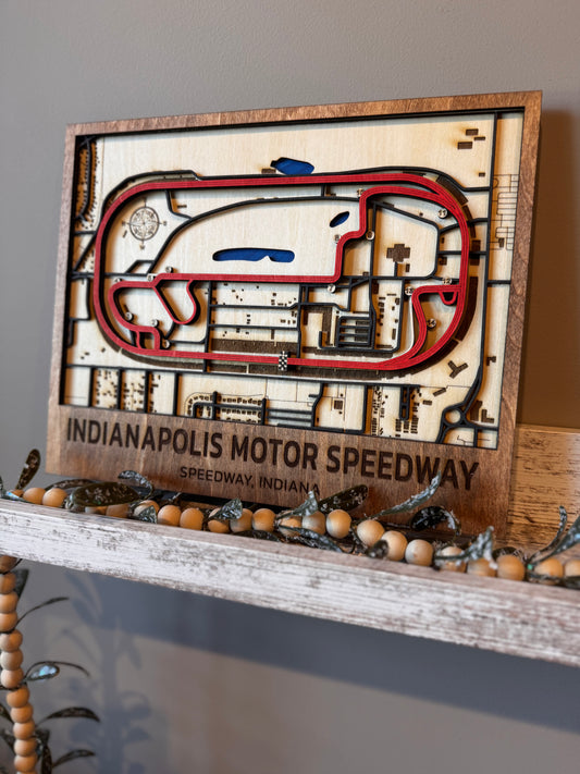 Indianapolis Motor Speedway Racetrack Map