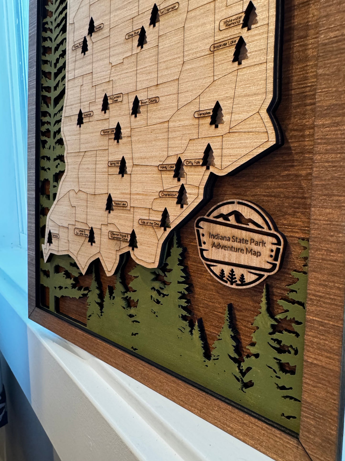 Indiana State Park Bucket List Map