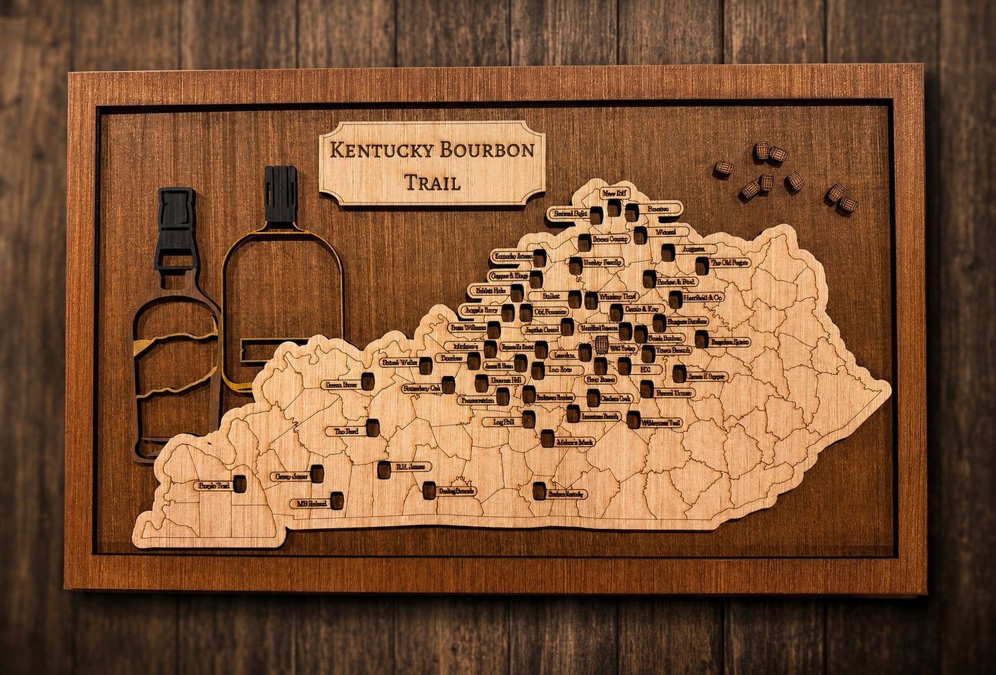 Kentucky Bourbon Trail Bucket List Map