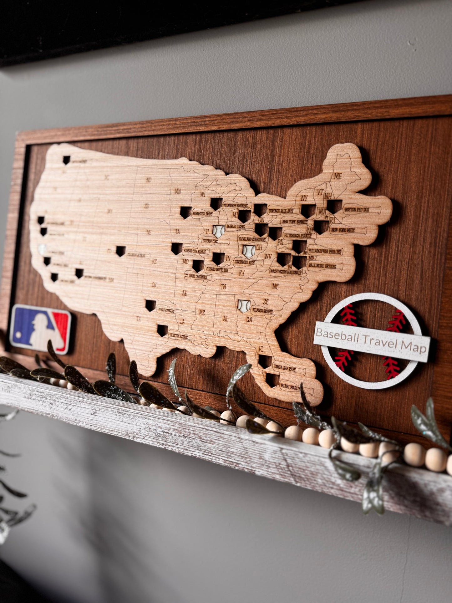 Baseball Park Bucket List Map