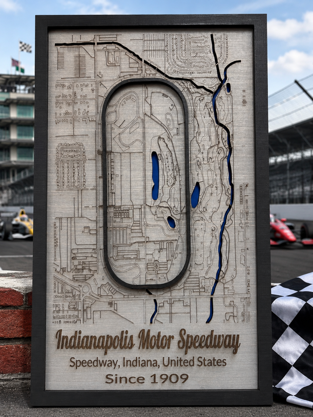 Large IMS Race Track Map