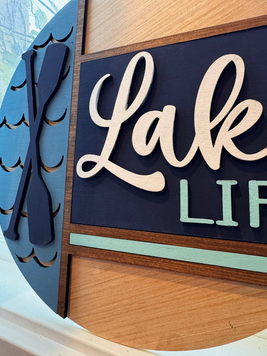 Lake Life Door Hanger