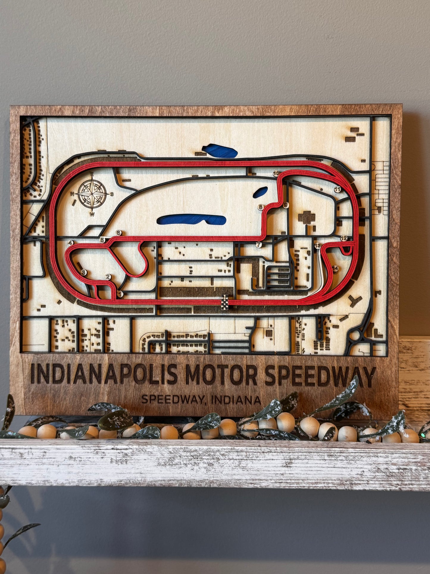Indianapolis Motor Speedway Racetrack Map
