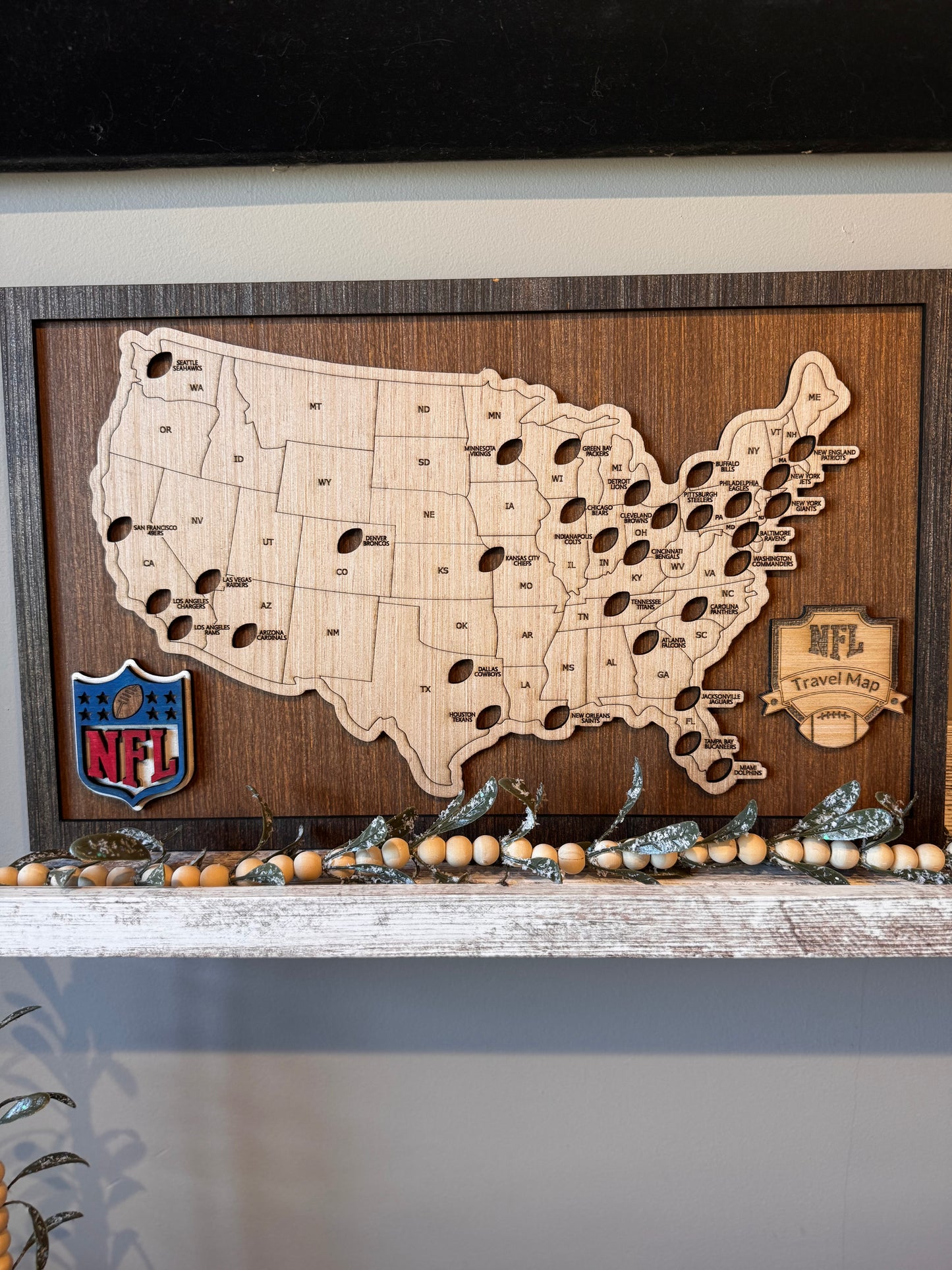 NFL Stadium Bucket List Map