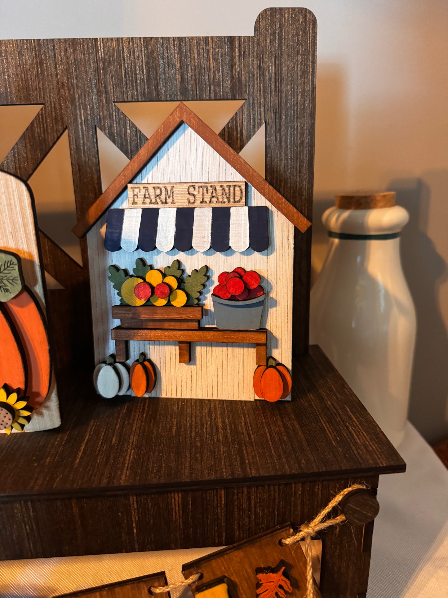 Seasonal Decorative Bench w/inserts